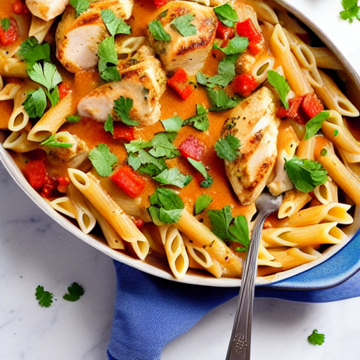 Cajun Chicken Pasta Bake