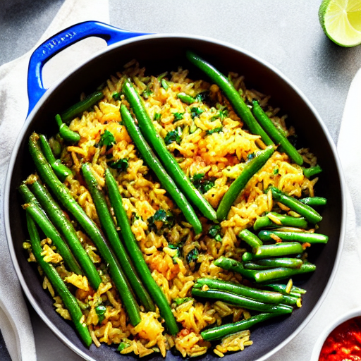 Arroz con Judías Verdes