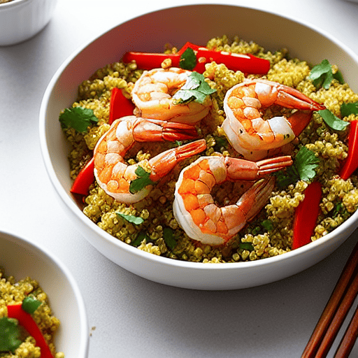 Spicy Shrimp and Quinoa