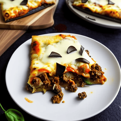 Keto Moussaka Pizza