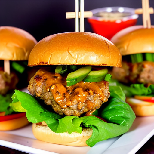 Pork Satay Burger