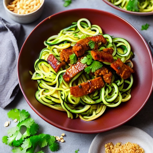 Zucchini Noodles with Pork