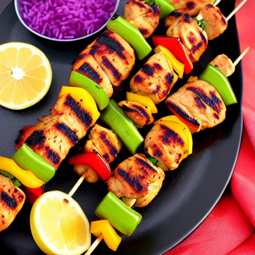 Saffron Chicken Kebabs
