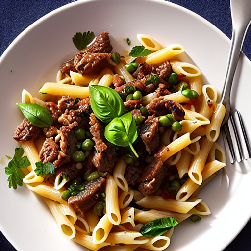 Pasta with Beef and Herbs