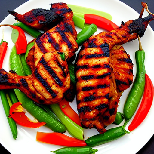 Spicy Grilled Quail