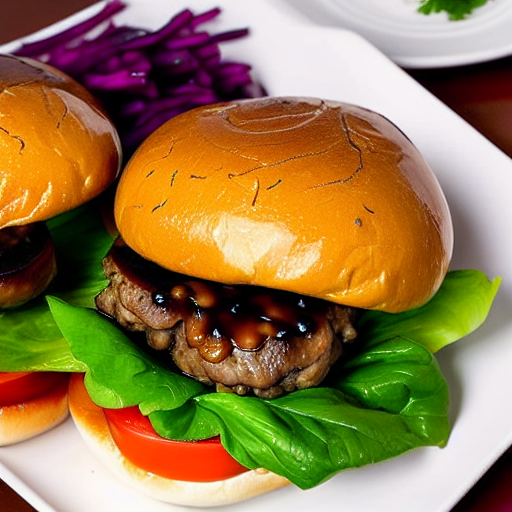 Braised Mushroom Burger