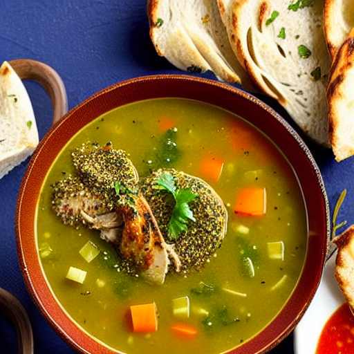 Zaatar Chicken Soup