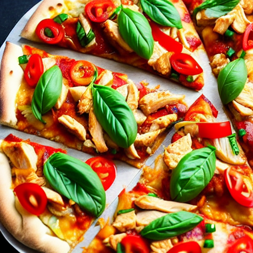 Sriracha Chicken Pizza