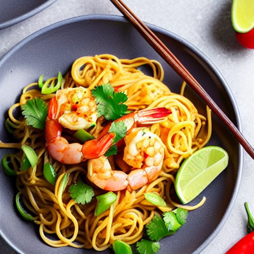 Keto Spicy Shrimp Noodles