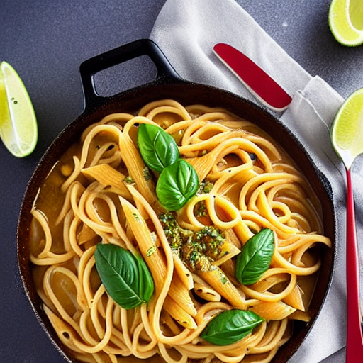 Macarrão com Molho de Cachaça