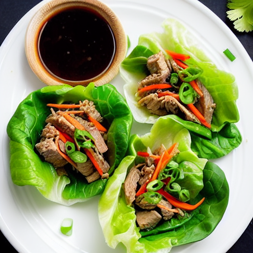 Moo Shu Pork Lettuce Wraps