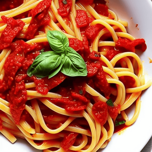 Pasta con i Pomodori e Salsa di Pomodoro Secchi