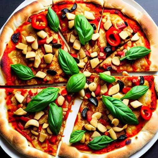 Halal Kung Pao Chicken Pizza