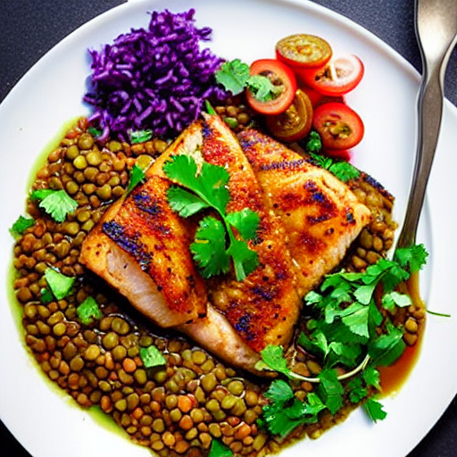 Moujadara with Fish