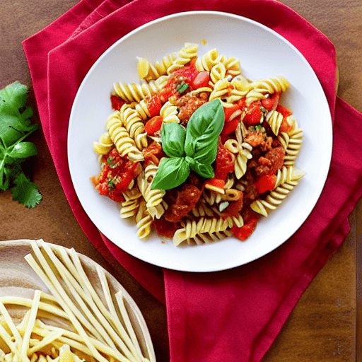 Pasta con Chiles Rojos