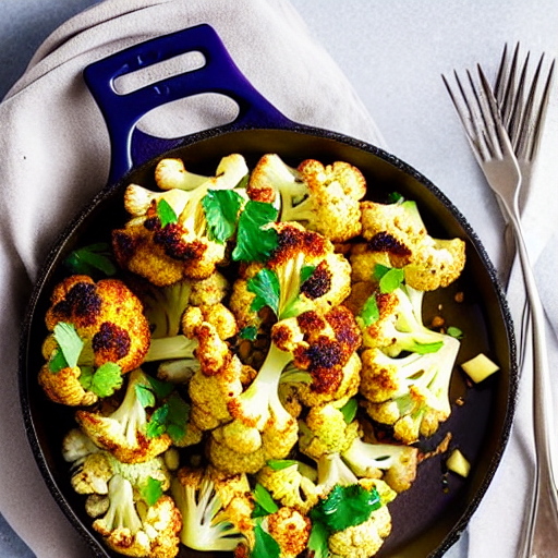 Baked Cauliflower with Tahini