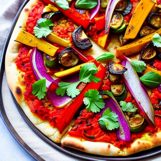Spiced Vegetable Pizza