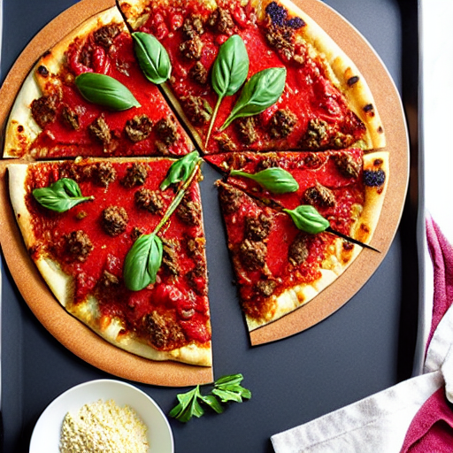 Moroccan Spiced Beef Pizza