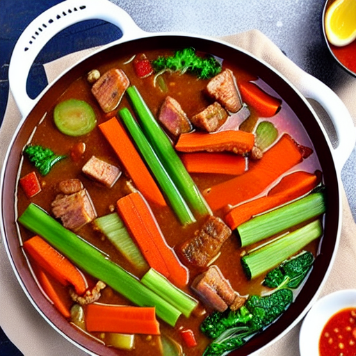 Pork and Vegetable Hot Pot