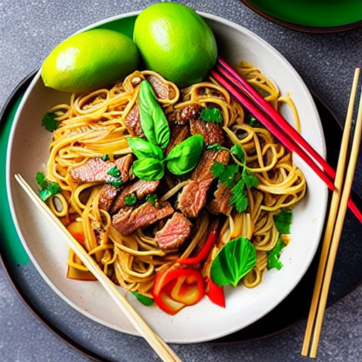 Nam Tok Noodle Bowl