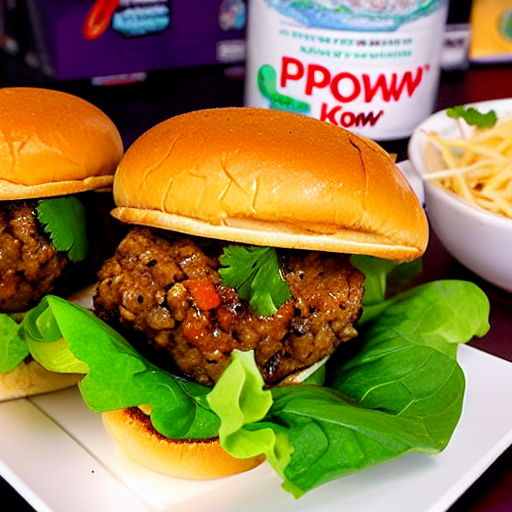 Moo Pad Krapow Burger