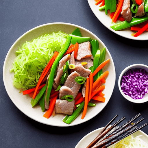 Moo Shu Pork and Vegetables