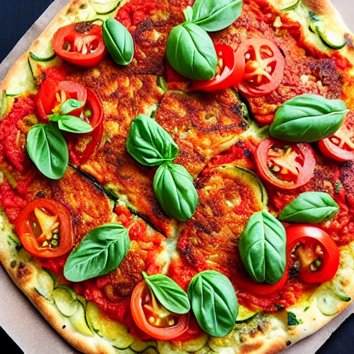 Zucchini Fritters Pizza