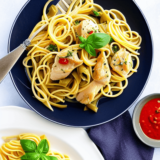 Pasta with Chicken and Artichokes