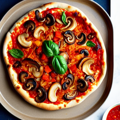 Mushroom Jjigae Pizza