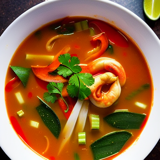 Vegetarian Tom Yum Soup