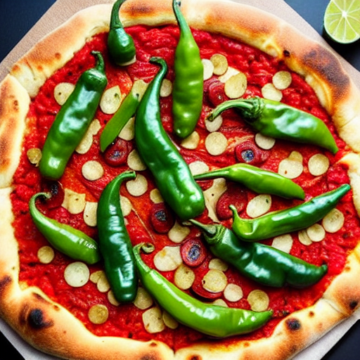 Pizza de Pimientos del Padrón