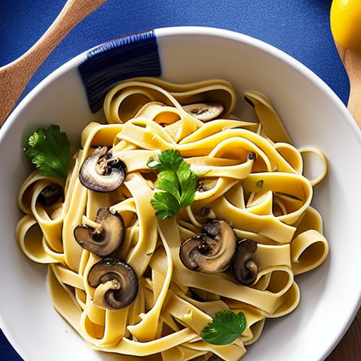 Fettuccine com Cogumelos