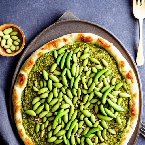 Edamame Pesto Pizza