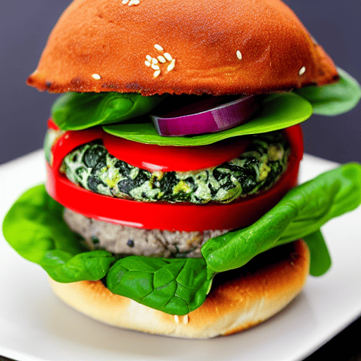 Spinach Goma Burger