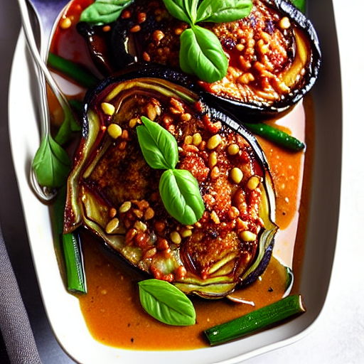 Baked Eggplant with Miso