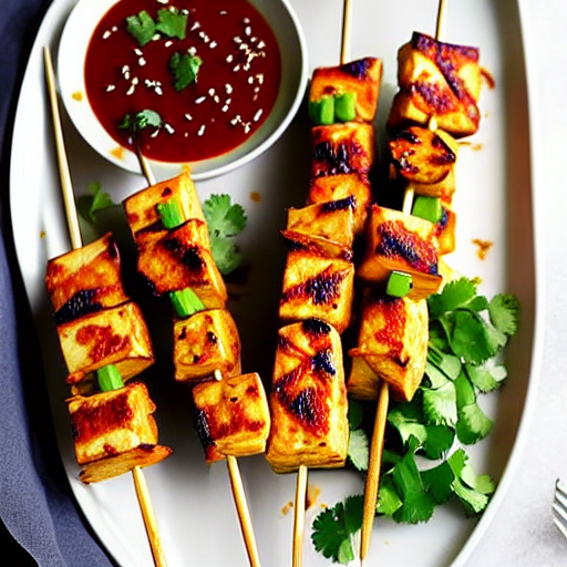 Baked Tofu Satay