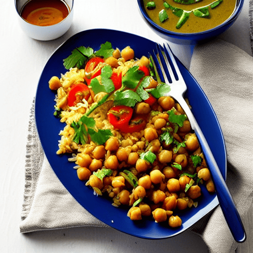 Vegetable and Chickpea Pilaf