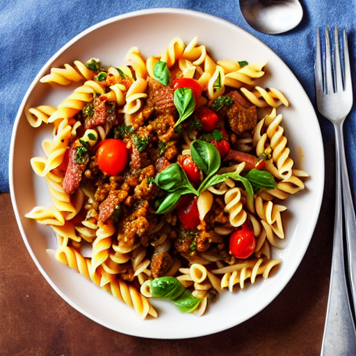 Pasta with Lamb Tagine
