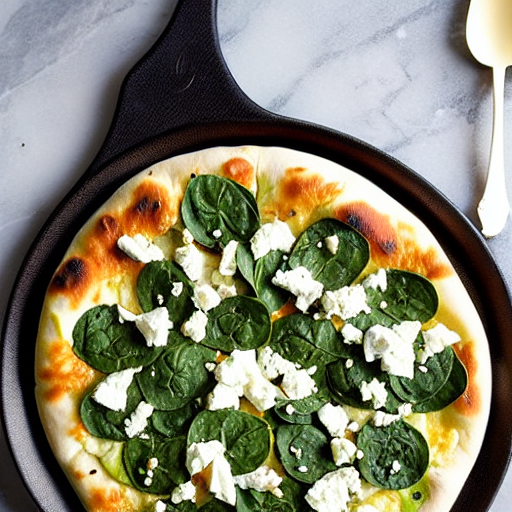 Spinach and Feta Pizza