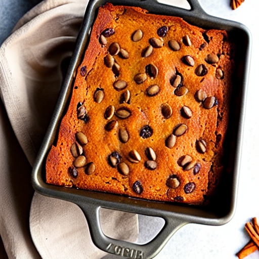 Vegan Pumpkin Bread Pudding