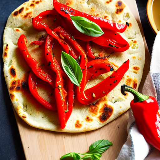Roasted Pepper Flatbread