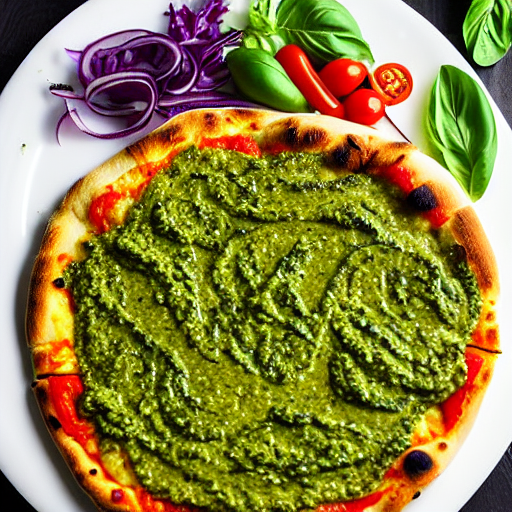 Pizza de Pesto