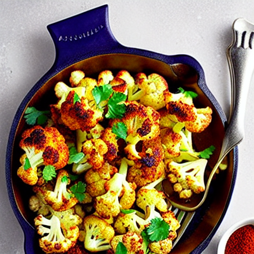 Baked Cauliflower with Spices