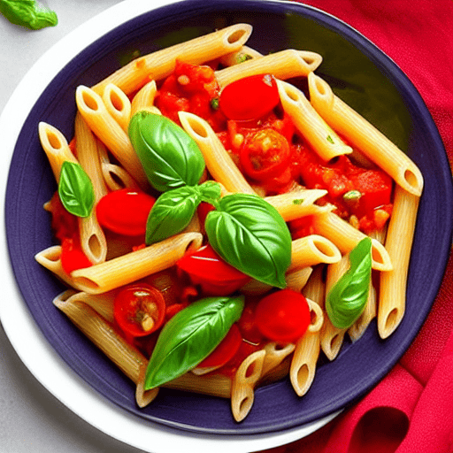 Pasta con le Verdure e Salsa di Pomodoro Fresco