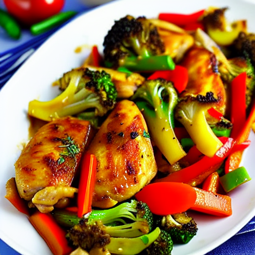 Baked Chicken and Vegetable Stir-Fry