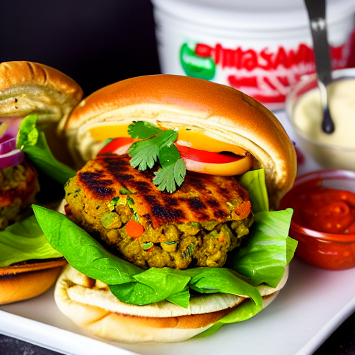 Chickpea Shawarma Burger
