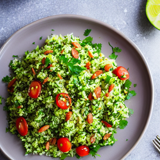 Riz Bil Kousa w Tabbouleh