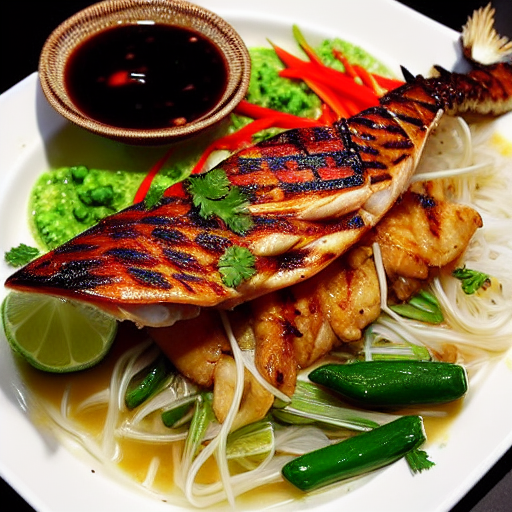 Cá Lóc Nướng Nguyên Con