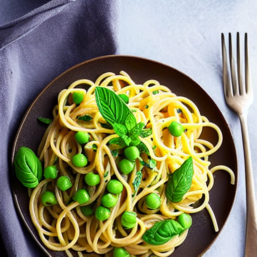 Pasta with Mint and Peas