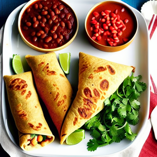 Baked Bean Burritos